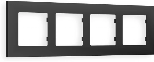 AF250804 Рамка Ambrella Volt ALFA Qubi (Графит Мягкое касание) 4-ая AF250804