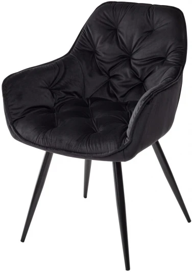 DC1471BLACK19BLK Стул MALTA BLUVEL-19 BLACK, велюр