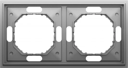 DS21259 Рамка 2-я, серый графит Donel S08 DS21259