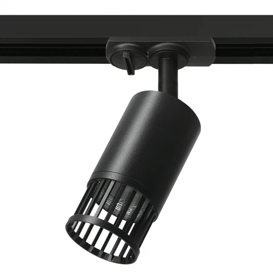 WTL-GU10/19B Трековый светильник однофазный Wolta WTL-GU10/19B под лампу GU10 Черный PORTA