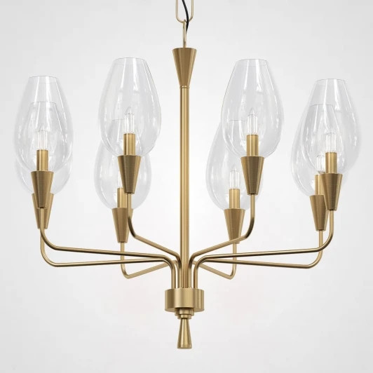 VIOLA01 Подвесная дизайнерская люстра Viola 8 Прозрачный ImperiumLoft Viola01 (179883-26) (220V, на цепи)