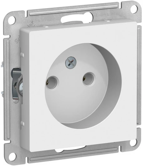 ATN000141 Розетка встраиваемая без заземления (белый) Systeme Electric AtlasDesign ATN000141