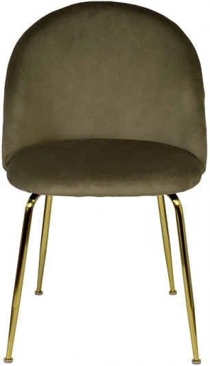 30C-30177 30C-30177 Стул велюр хаки, мет.ножки 50*53*77см Garda Decor