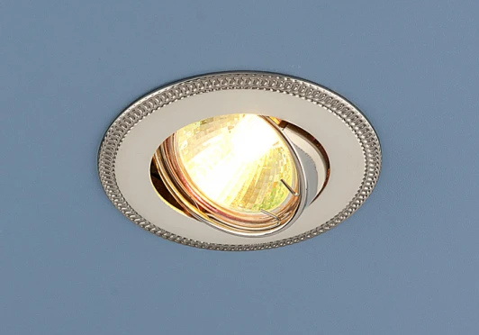 870 MR16  PS/N перл. серебро/никель Встраиваемый точечный светильник Elektrostandard 870 MR16 PS/N перл. серебро/никель