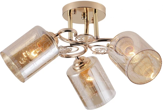 1118/3PL Потолочная люстра на штанге Escada Neulia 1118/3PL E27*40W Gold