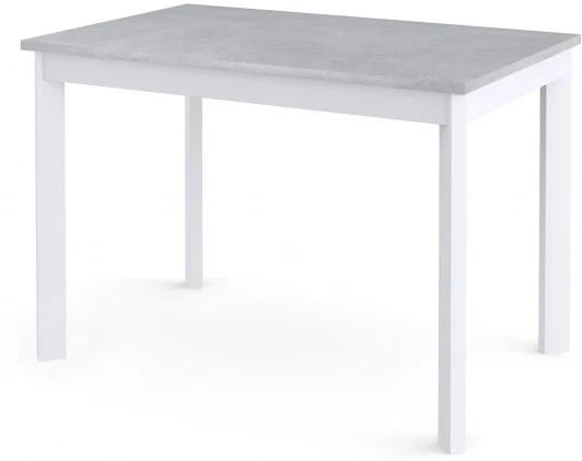 00-00058515 Стол L110 Бетон (ЛДСП EGGER)/Опоры белый Dikline 00-00058515