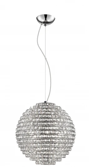 1096-5PL Подвесная люстра Simple Story 1096 1096-5PL (220V, хрусталь, на тросе, шар)