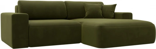 121368 Диван угловой Лига-036 НПБ Классик правый угол (Зеленый/Микровельвет) Лига Диванов арт.121368