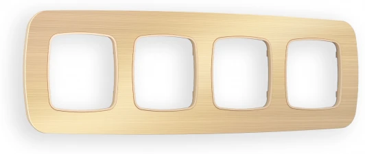 OF580304 Рамка Ambrella Volt OMEGA Radian (Шампань Металл шлифованный) 4-ая OF580304