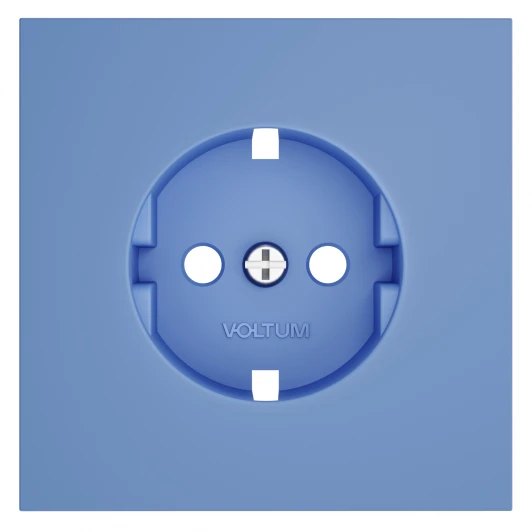 VLS000615 Накладка для розетки с заземлением (деним) Voltum S70 VLS000615