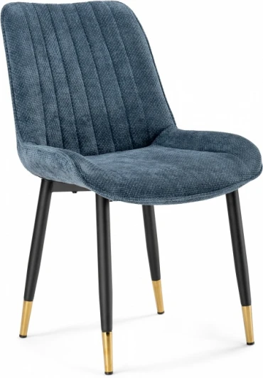 15774 Стул на металлокаркасе Woodville Seda 1 blue / black / gold