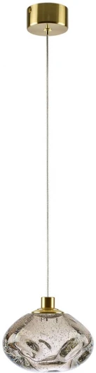 7044/4L Подвесной светильник Odeon Light Mela 7044/4L серый/бронзов/металл/стекло LED 4W 3000K 220V (на проводе, круглые)
