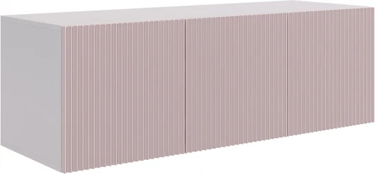 UL.119-M.103.01.3095 Зефир Антресоль трехдверная 119.01 Mebelson (ЛДСП,МДФ/Светлое дерево,Розовый) арт.UL.119-M.103.01.3095