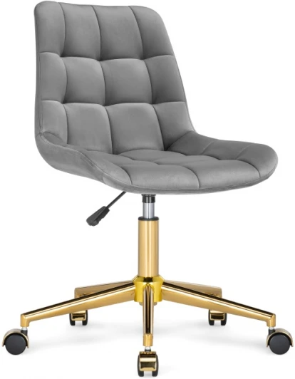 533180 Компьютерное кресло Notta Честер темно-серый / золото 533180