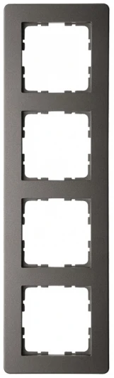 G1104Z Рамка на 4 поста (мокко) Jasmart G-Flex G1104Z