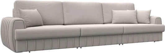 129257 Диван прямой Лига-057 НПБ Лонг Лига Диванов (Замша) арт.129257