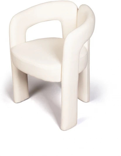 2001000001484 Полукресло Top Concept Angie, ткань, велюр молочный