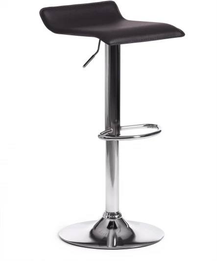 19770 Стул барный KOST (mod. KY509) / 1 шт. в упаковке (Металл,Экокожа /Черный,Хром)