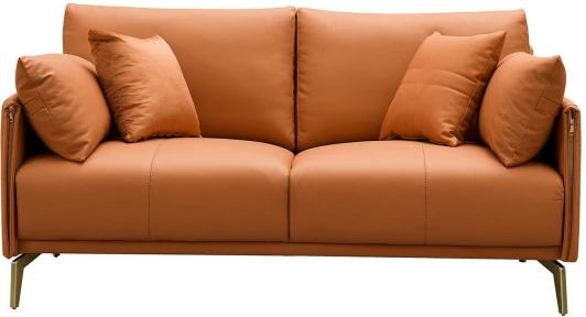 SF002-2 BROWN Диван ESF CALIFORNIA NAPPA SF002 (2-х местный) коричневый 6606/Кожа