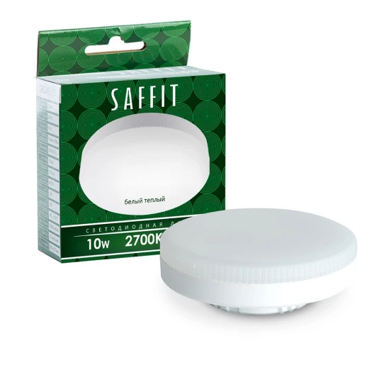 55227 Лампа светодиодная Saffit SBGX5310 55227 GX53 10W 230V 2700K
