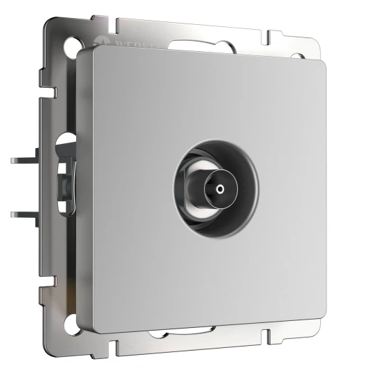 W1183006 ТВ-розетка оконечная Werkel W1183006 (серебряный)