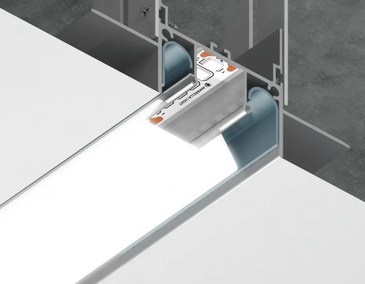 GP4000AL Алюминиевый профиль для натяжного потолка для светодиодной ленты до 13.2мм Ambrella Illumination GP4000AL