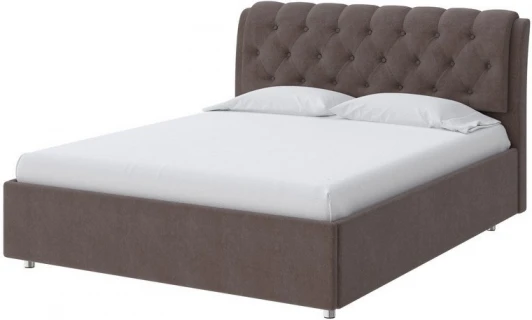 1921280 PROxSON Кровать Chester (Ткань: Велюр Лофти Кофейный) 80x200