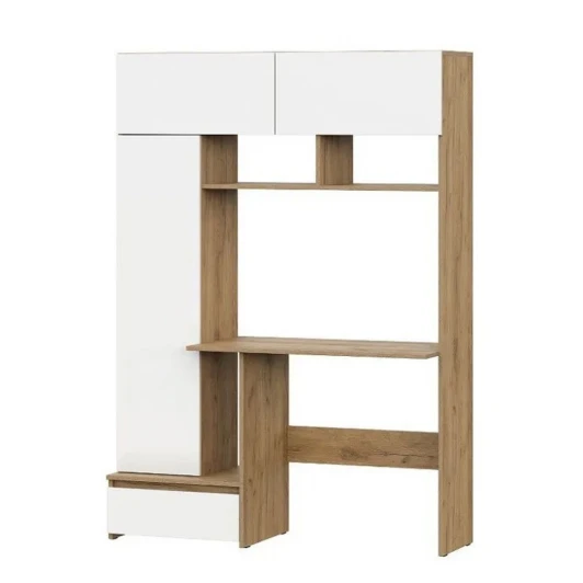 00-00231236 Стол компьютерный Арника Некст 1, Дуб Золотой, Белый