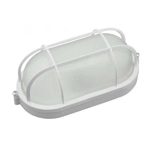 ULW-K24A 8W/4000K IP54 WHITE Светильник светодиодный влагозащищенный, овал с решеткой, 4000K Uniel ULW-K21/22/23/24 ULW-K24A 8W/4000K IP54 WHITE