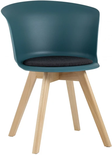 УТ000005384 Стул Stool Group Blossom с подушкой темно-бирюзовый УТ000005384