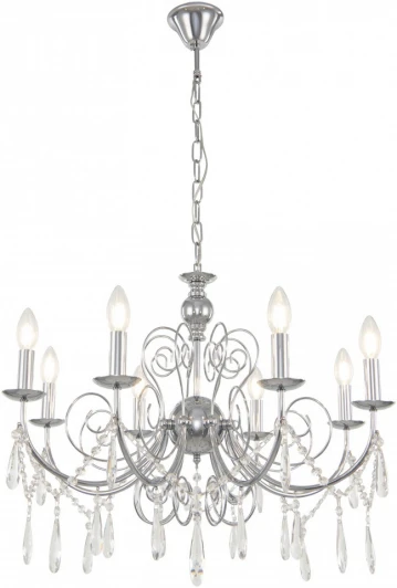 345620/8 CR Подвесная люстра Arte Milano AM345620 345620/8 CR (220V, подвески, на цепи, подсвечник, свеча)