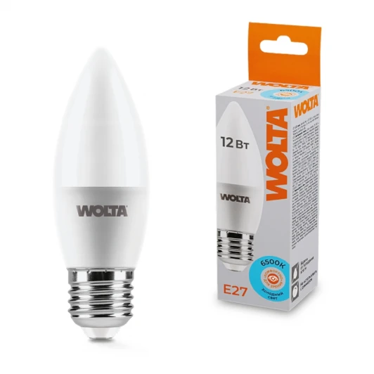 25WC12E27 Светодиодная лампа 12Вт 6500K Е27 Wolta 25WC12E27