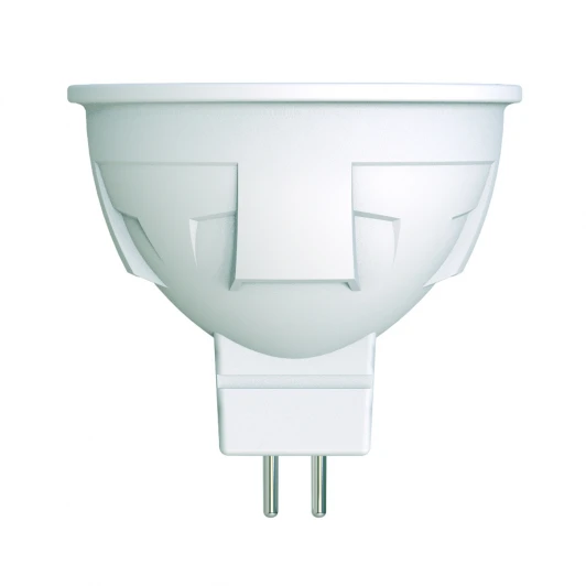 LED-JCDR 6W/WW/GU5.3/FR/DIM PLP01WH картон Лампочка светодиодная полусфера белая GU5.3 6W 3000K Uniel LED-JCDR 6W/WW/GU5.3/FR/DIM PLP01WH
