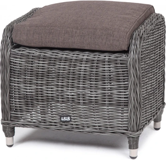 YH-S4543W-2 graphite "Толедо" пуф плетеный, цвет графит 4SIS арт.УТ-00002575