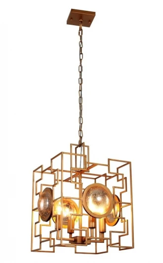 CUENTO SP4 GOLD Подвесная люстра Crystal Lux Cuento SP4 GOLD