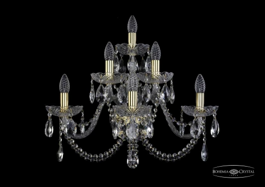 1402B/3+2+1/240/XL G Бра Bohemia 1402 1402B/3+2+1/240/XL/G