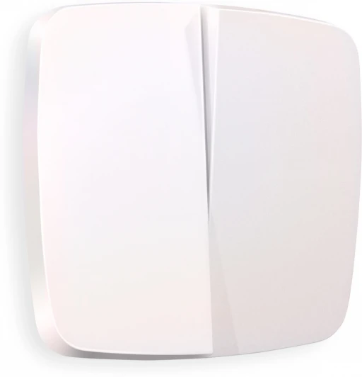 OP2030 Лицевая панель Ambrella Volt OMEGA (Жемчуг) для 2-клавишных выключателей QUANT OP2030