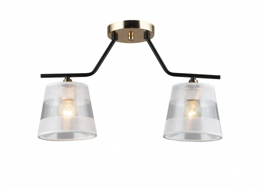 MD.2128-2-S-BK+FGD Потолочная люстра Imex MD.2128-2-S-BK+FGD