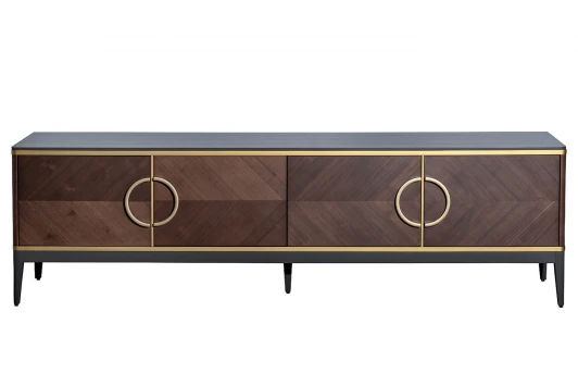 151SV-10003 151SV-10003 Тумба под ТВ 4-х дверная шпон 200*58*40см Garda Decor