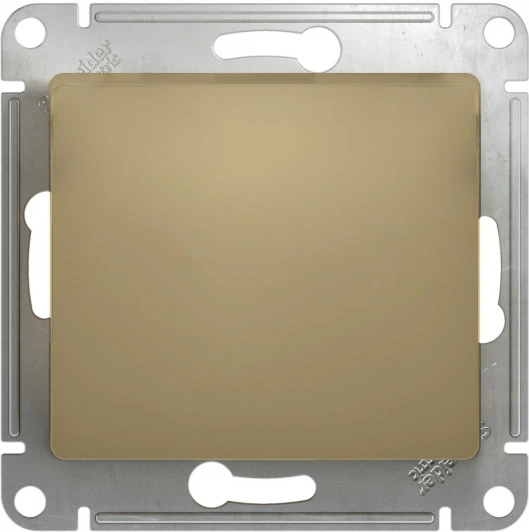 GSL000415 Выключатель встраиваемый одноклавишный (титан) Systeme Electric GSL000415