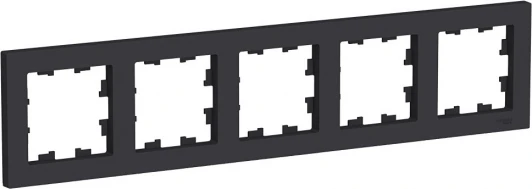 ATN001005 Рамка на 5 постов (карбон) Systeme Electric AtlasDesign ATN001005