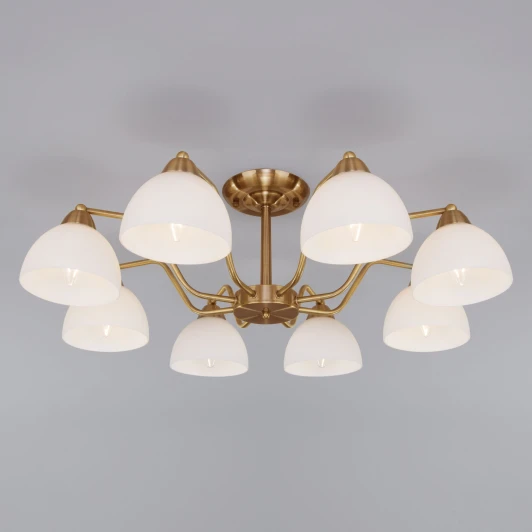 30172/8 античная бронза Потолочная люстра Eurosvet Carissa 30172/8 античная бронза