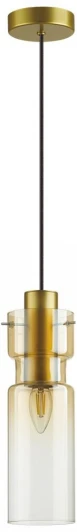 5057/1A Подвесной светильник Odeon Light Scrow 5057/1A PENDANT золотой/янтарный/металл/стекло E27 1*40W (220V, на проводе, круглые)