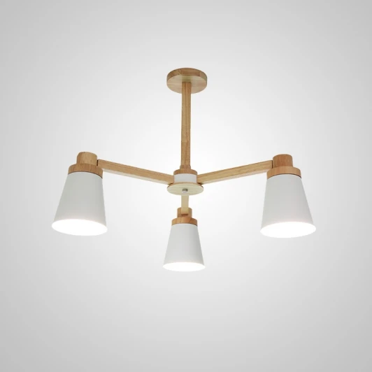 prop01 Потолочная люстра на штанге Prop 3 White ImperiumLoft Prop01 (191987-23) (220V)