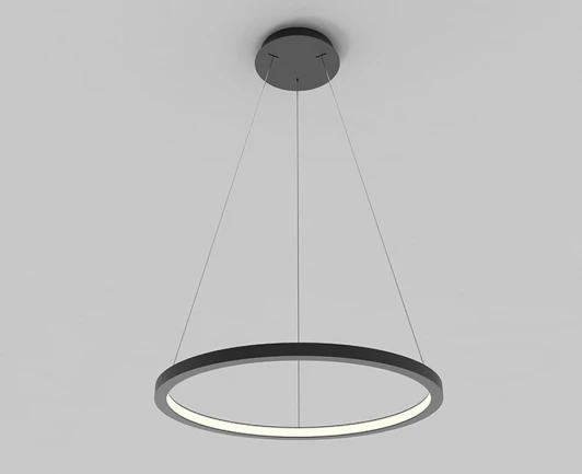 IT013-6028 black 3000K Подвесной светильник светодиодный Italline IT013-6028 black 3000K (220V, на тросе, кольцо)