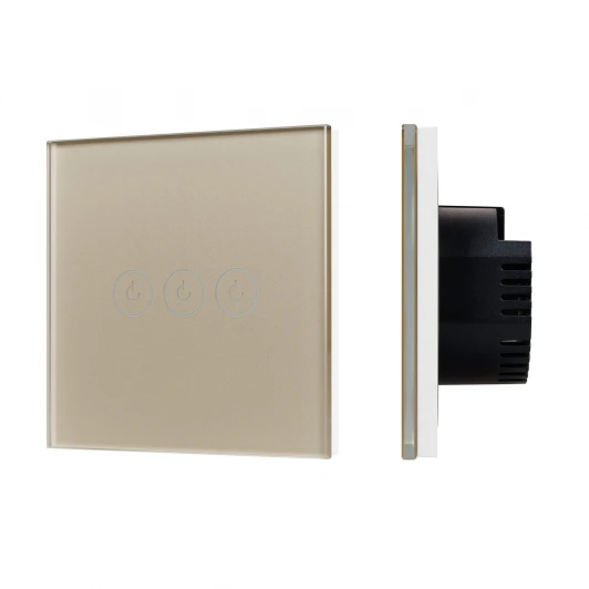 050048 Выключатель сенсорный SWT-OMALI-S03-ZB-GD (250V, 10A, Zigbee) (Arlight, Стекло) 050048