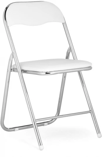 15480 Стул Woodville на металлокаркасе Fold 1 складной white / chrome 15480