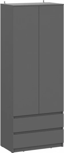 582761 Шкаф Сибити двухстворчатый (Сибити двухстворчатый графит серый) Woodville арт.582761