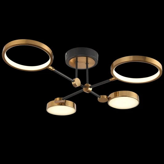 LED LAMPS 81102/4C BRASS BLACK Потолочная люстра Natali Kovaltseva Loft Led LAMPS 81102/4C BRASS BLACK