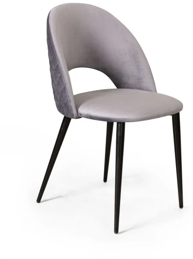 78086 Стул Max ромб, бархат светло-серый 26 Top Concept custom 78086